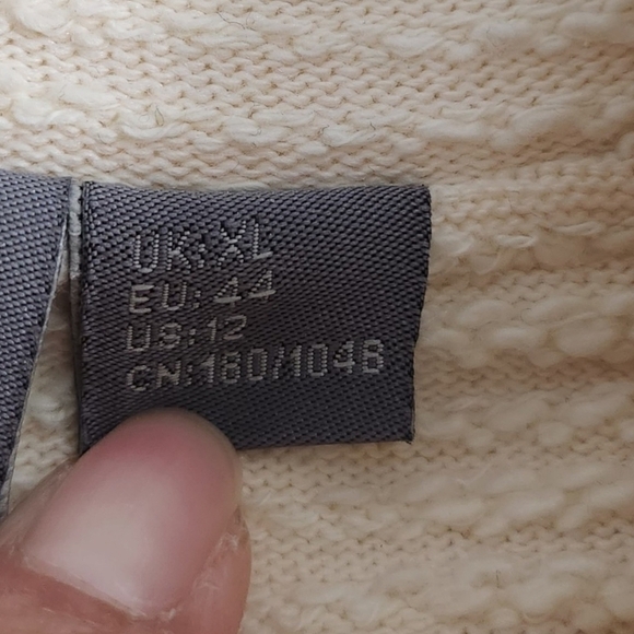 Sweaty Betty Sweater Womens 12 Ivory Rest Up Half Zip Pullover Boxy Fit Relaxed‎ - Picture 5 of 9